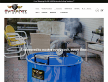 Tablet Screenshot of hunsakersmokers.com